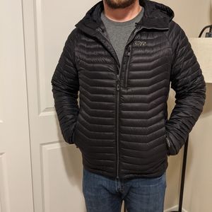 Outdoor Research Men's Helium Down Jacket Hooded